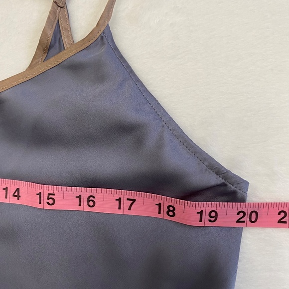 Free People Intimately Satin Chemise, Blue Granite Combo (Purple), Small - Picture 10 of 13